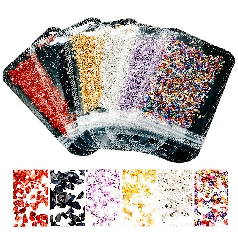 Metallic Crystal Chips Nail Sequins Flakes 10g Bag