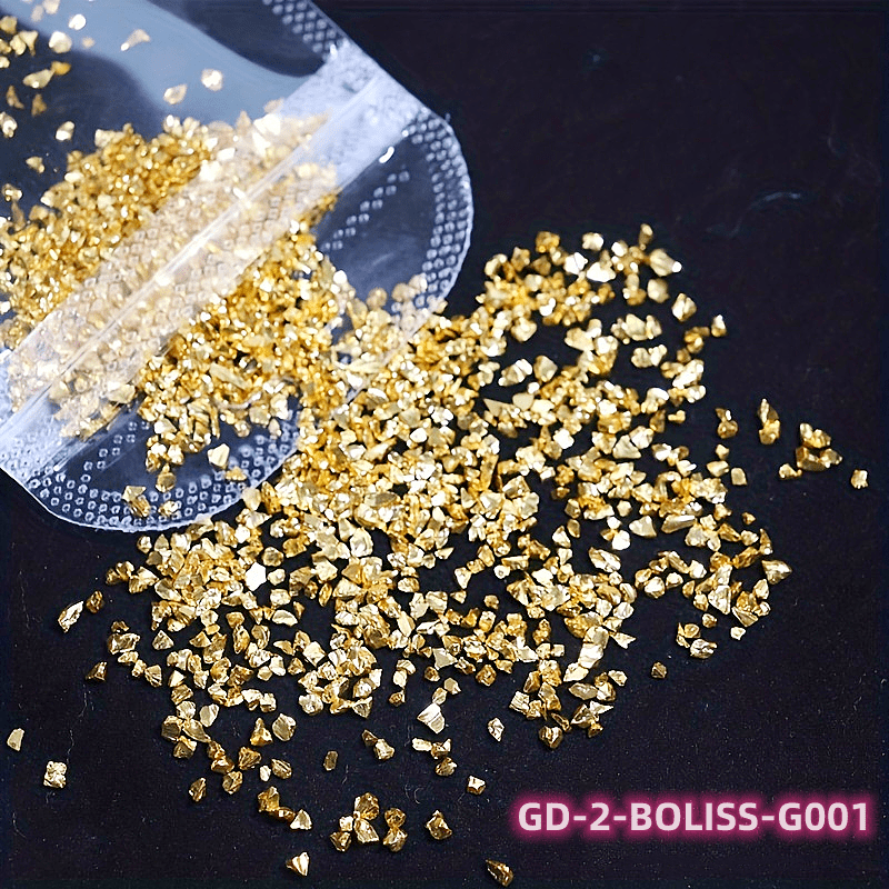 Metallic Crystal Chips Nail Sequins Flakes 10g Bag