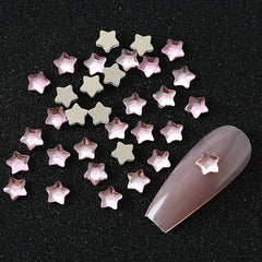 Pink Glass Nail Art Rhinestones Mix Shape Gemstones DIY Accessories