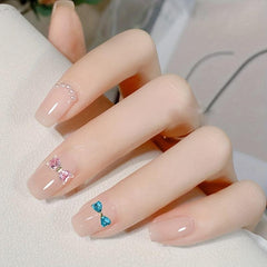 10pcs Crystal Heart Nail Charms 3D Rhinestone Nail Art Jewelry DIY Designs