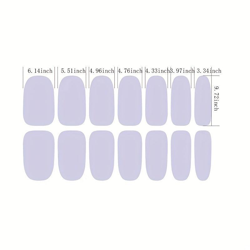 Glitter Flower Nail Wraps Self Adhesive Polish Stickers for Manicure