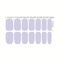 Glitter Flower Nail Wraps Self Adhesive Polish Stickers for Manicure