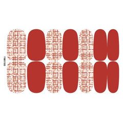 10 Sheets Solid Adhesive Nail Stickers Full Nail Wraps For Women