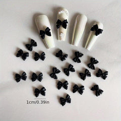 3D Resin Bows Nail Charms Bow Resin Nail Art Decorations 20 Pcs