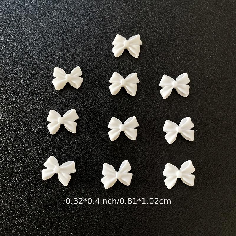 3D Resin Bows Nail Charms Bow Resin Nail Art Decorations 20 Pcs