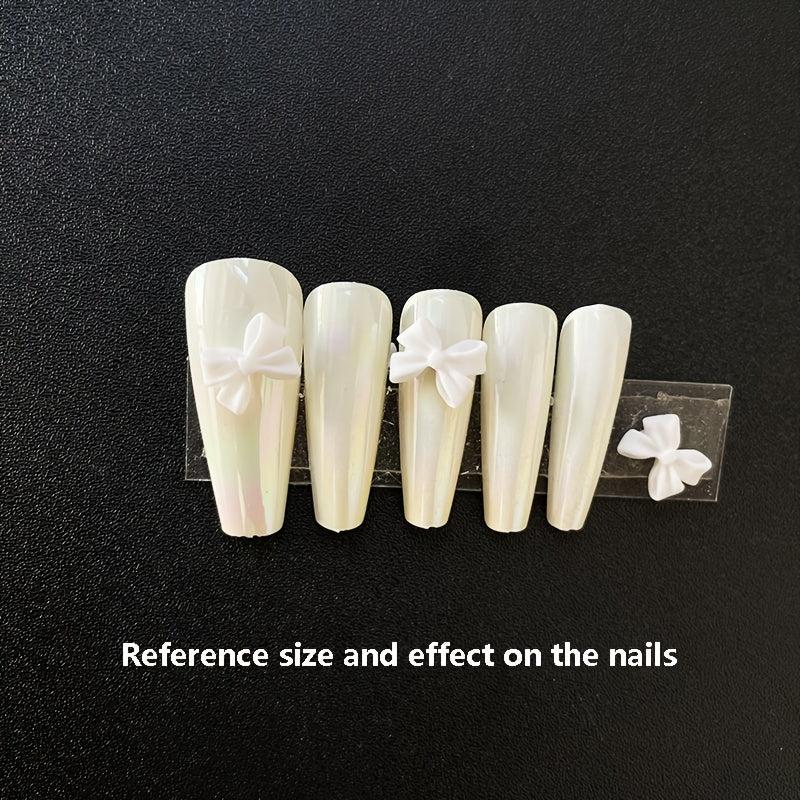 3D Resin Bows Nail Charms Bow Resin Nail Art Decorations 20 Pcs