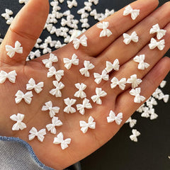 3D Resin Bows Nail Charms Bow Resin Nail Art Decorations 20 Pcs