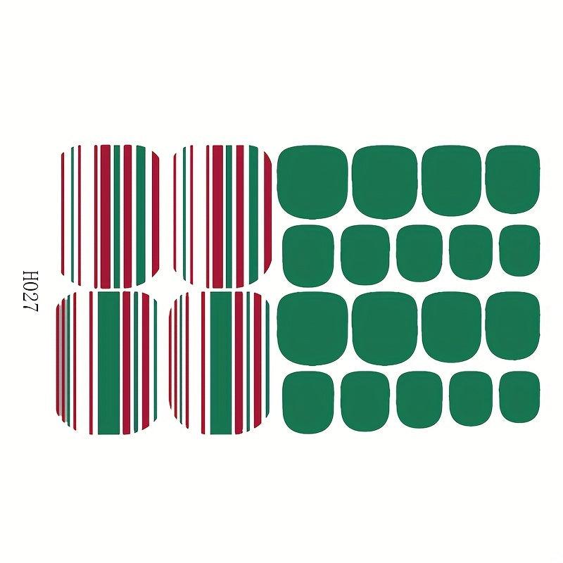 Waterproof Toenail Polish Stickers Self Adhesive Toenail Art Decal Strips