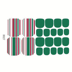 Waterproof Toenail Polish Stickers Self Adhesive Toenail Art Decal Strips