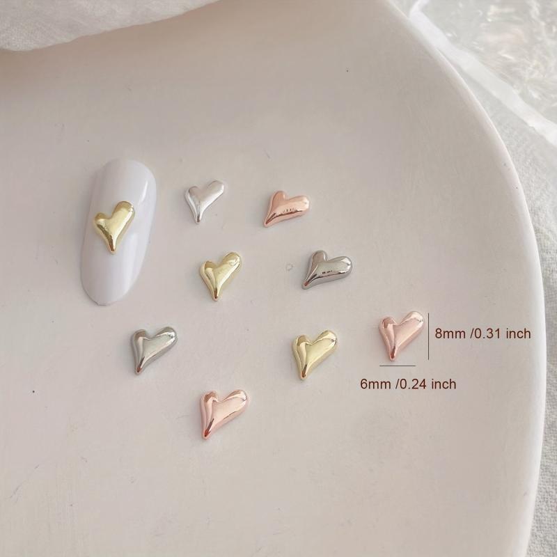 30pcs Nail Art Stickers With Silver Nail Decorations DIY