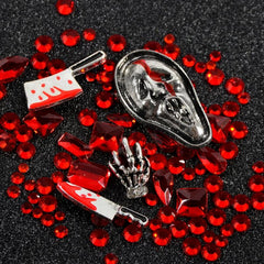 Halloween Nail Art Charms Blood Skeleton Ghost Alloy DIY or Salon
