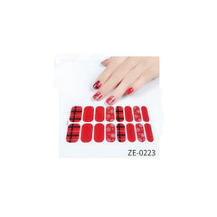 Christmas Nail Polish Sticker Snowflake Christmas Tree Nail Polish Strip