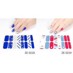 Christmas Nail Polish Sticker Snowflake Christmas Tree Nail Polish Strip
