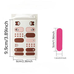 Christmas Nail Polish Sticker Snowflake Christmas Tree Nail Polish Strip