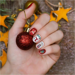 Christmas Nail Art Stickers Santa Claus Snowflake Elk Christmas Tree