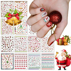 Christmas Nail Art Stickers Santa Claus Snowflake Elk Christmas Tree