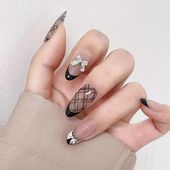 10Pcs 3D Silver Metal Bow Nail Art Stickers - Nail Art DIY