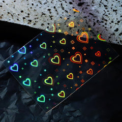 Aurora Laser Nail Art Stickers Flash Laser Star Nail Decals