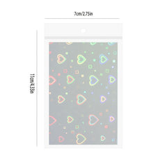 Aurora Laser Nail Art Stickers Flash Laser Star Nail Decals