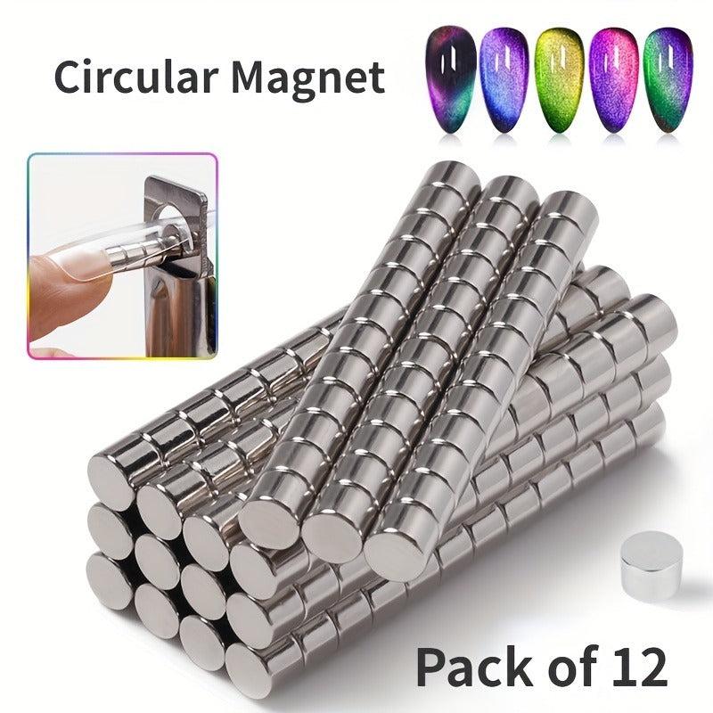 12pcs Nail Art Clipper Magnets for Acrylic Nails False Tips & Cutters