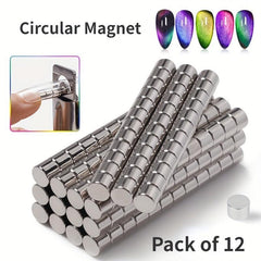 12pcs Nail Art Clipper Magnets for Acrylic Nails False Tips & Cutters