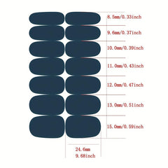 Retro Nail Polish Strips with Nail File - Self Adhesive Gel Nail Wraps