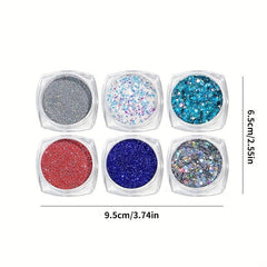 Diamond Nail Kit Glitter Sequins for Nail Art Decor