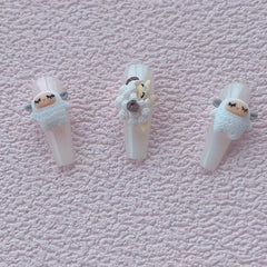 10pcs Little Sheep 3D Resin Nail Art Charms DIY