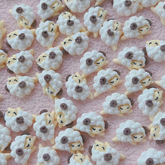 10pcs Little Sheep 3D Resin Nail Art Charms DIY