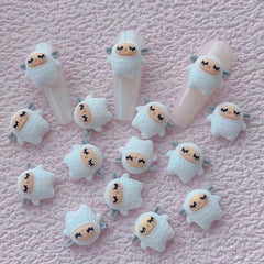 10pcs Little Sheep 3D Resin Nail Art Charms DIY
