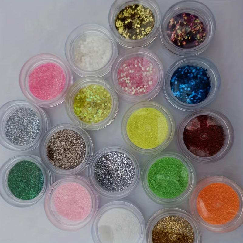 Holographic Nail Glitter Powder Flakes for Nail Designs
