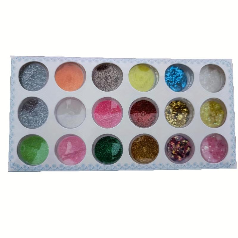 Holographic Nail Glitter Powder Flakes for Nail Designs