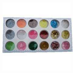 Holographic Nail Glitter Powder Flakes for Nail Designs