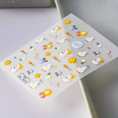 3D Duck Nail Art Stickers Cute Nail Decals DIY Nail Supplies