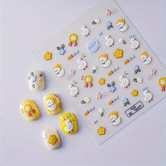 3D Duck Nail Art Stickers Cute Nail Decals DIY Nail Supplies