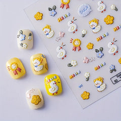3D Duck Nail Art Stickers Cute Nail Decals DIY Nail Supplies