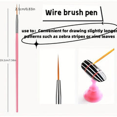 Nail Art Decoration Sets with Glitter Sequin, Brushes, Dot Tools, Buffer File