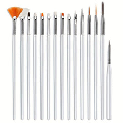 Nail Art Decoration Sets with Glitter Sequin, Brushes, Dot Tools, Buffer File