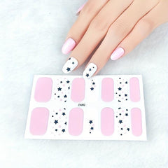 Waterproof Full Wraps Nail Polish Stickers Self Adhesive Nail Art Decal Strips