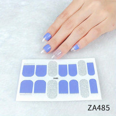 Waterproof Full Wraps Nail Polish Stickers Self Adhesive Nail Art Decal Strips