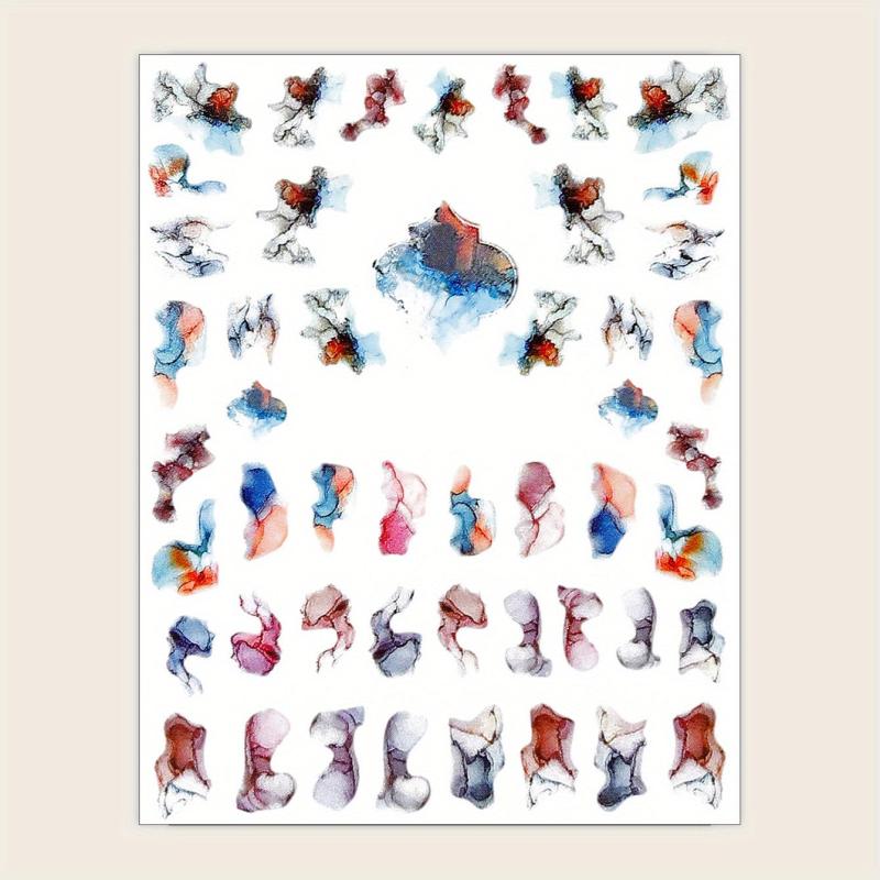 Waterproof Nail Art Stickers Self Adhesive Decal Strips 1 Sheet