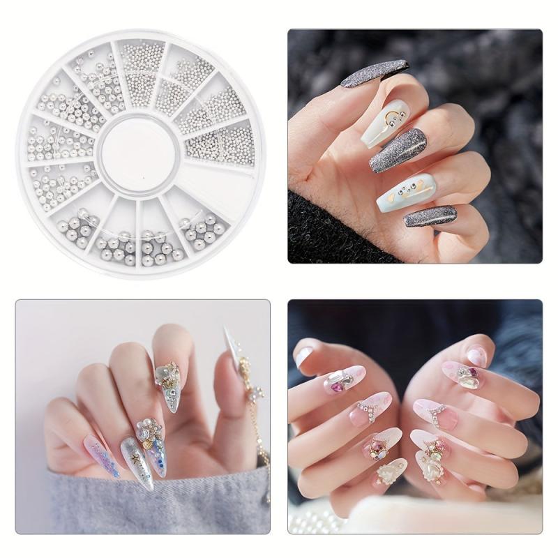 Mini Stainless Steel Ball Beads for Nail Art, Durable and Stylish