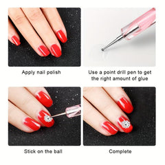 Mini Stainless Steel Ball Beads for Nail Art, Durable and Stylish
