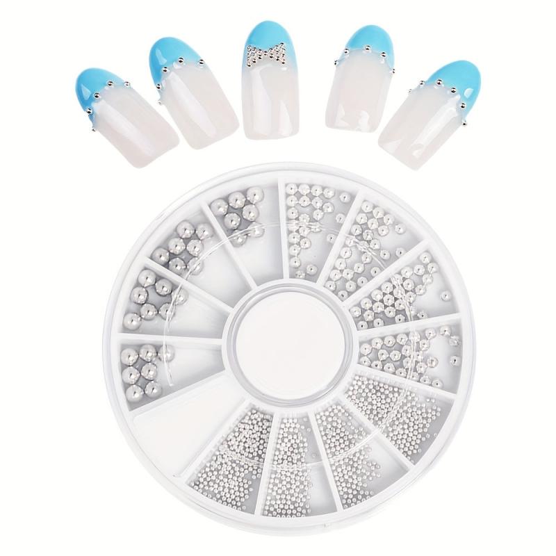 Mini Stainless Steel Ball Beads for Nail Art, Durable and Stylish