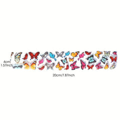 10pcs Holographic Butterfly Nail Foils Summer Decoration Set