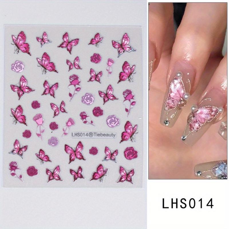 Summer Nail Art Sticker Flower Cherry Leaves Pattern Fun Stickers For Nail Art