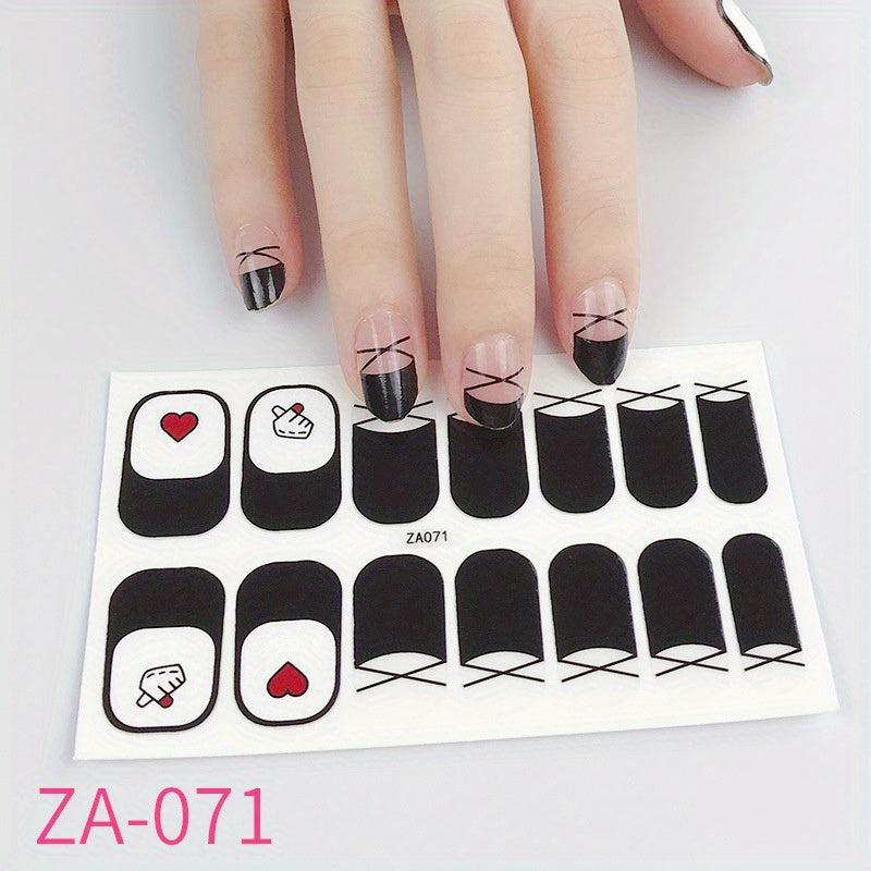 Waterproof Nail Polish Stickers Self Adhesive Nail Art Strips