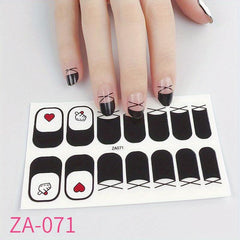 Waterproof Nail Polish Stickers Self Adhesive Nail Art Strips