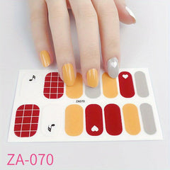 Waterproof Nail Polish Stickers Self Adhesive Nail Art Strips