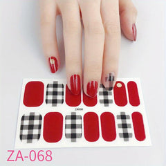 Waterproof Nail Polish Stickers Self Adhesive Nail Art Strips